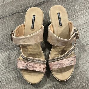 Good Choice Women's Sandals - Pink and Beige